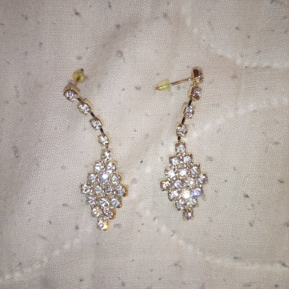 Vintage Jeweled Earring Set